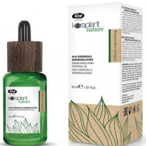 Lisap Keraplant Nature Balance-Control Essential Oil - Intensivbehandlung gegen fettiges Haar und fettige Kopfhaut - 30 ml