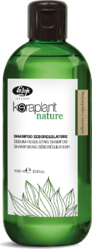 Lisap Keraplant Nature Balance-Control Shampoo - Intensivbehandlung gegen fettiges Haar und fettige Kopfhaut - 1000 ml