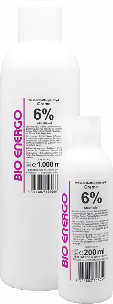 Bio Energo Wasserstoffsuperoxyd Creme (20 vol.) 6% - Oxydant / Entwickler - 1000 ml / 200 ml