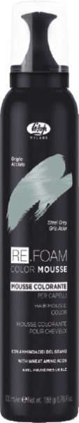 Lisap Re. Foam Color Mousse - Farbschaum - Stahlgrau - 200 ml