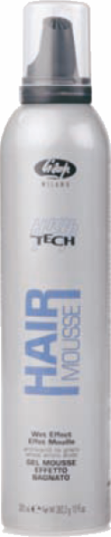 Lisap High Tech Gel Mousse Effetto Bagnato - Stylingschaum mit Wet-Look - 300 ml