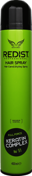 Redist Haarspray mit Keratin-Komplex - Pflege- & Styling Spray - 400 ml