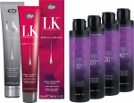 Lisap LK OPC Cream hair color with anti-aging complex + DCM Oxidation emulsion - Oxidant / Developer - 1x 100 ml + 1x 150 ml